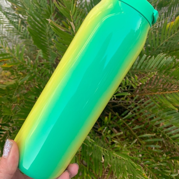 Starbucks Ombre Stainless Water Bottle Tumbler Green Orange Cup 20oz New 2022 - Picture 7 of 17